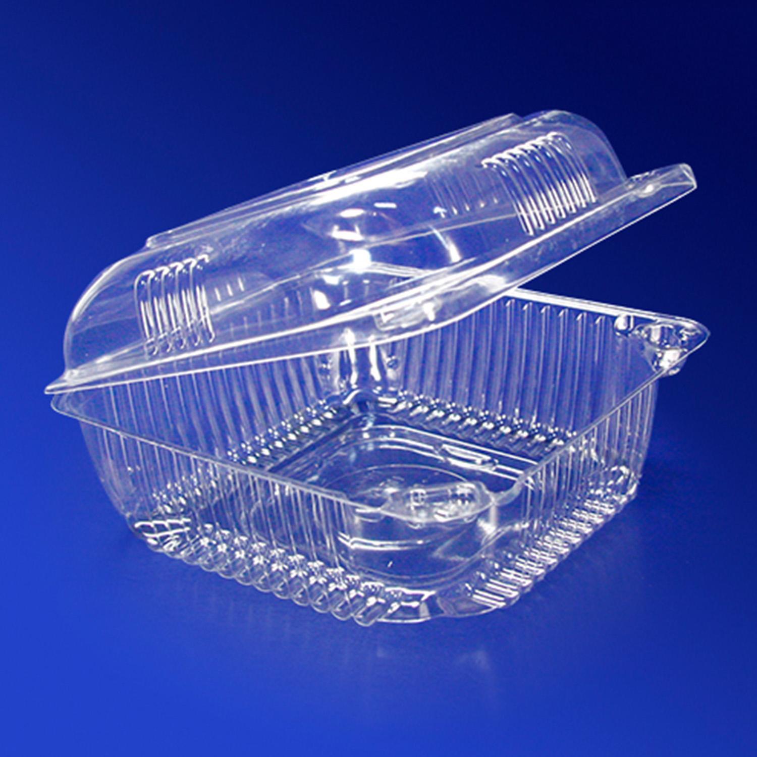 Контейнер-ракушка  9,8х9,8х5,4см PET 600 шт/кор  ПР-К-10 А ПЭТ