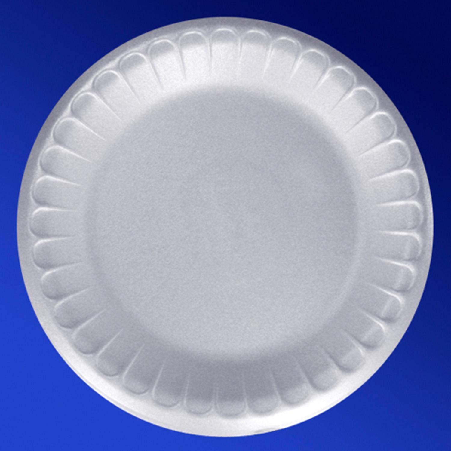 Тарелка одноразовая ВПС  d20,5см С-1 белая  100шт/уп TD-205 фуршетная