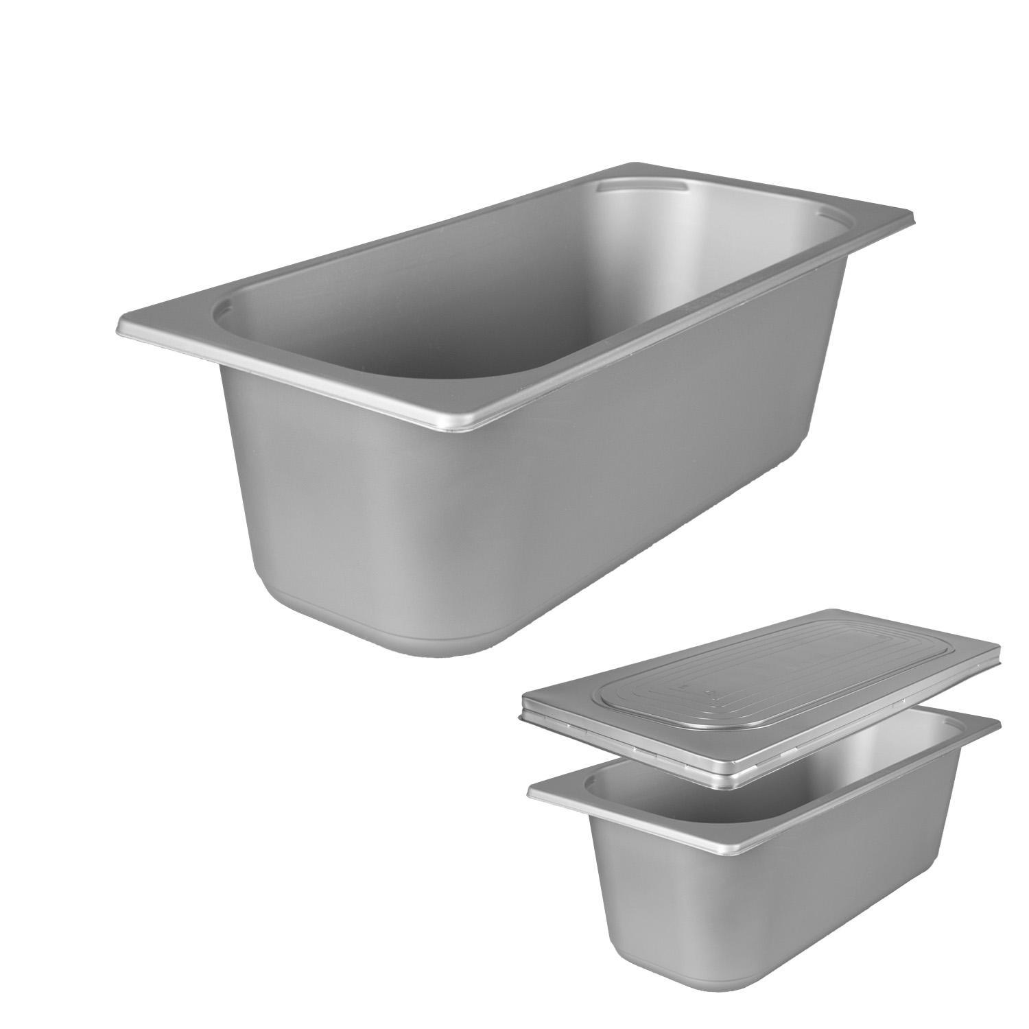 Контейнер пластиковый 5000мл PET серый 36,0х16,6х11,9см внешн 130шт/кор PET ПР-КМ-5000Д