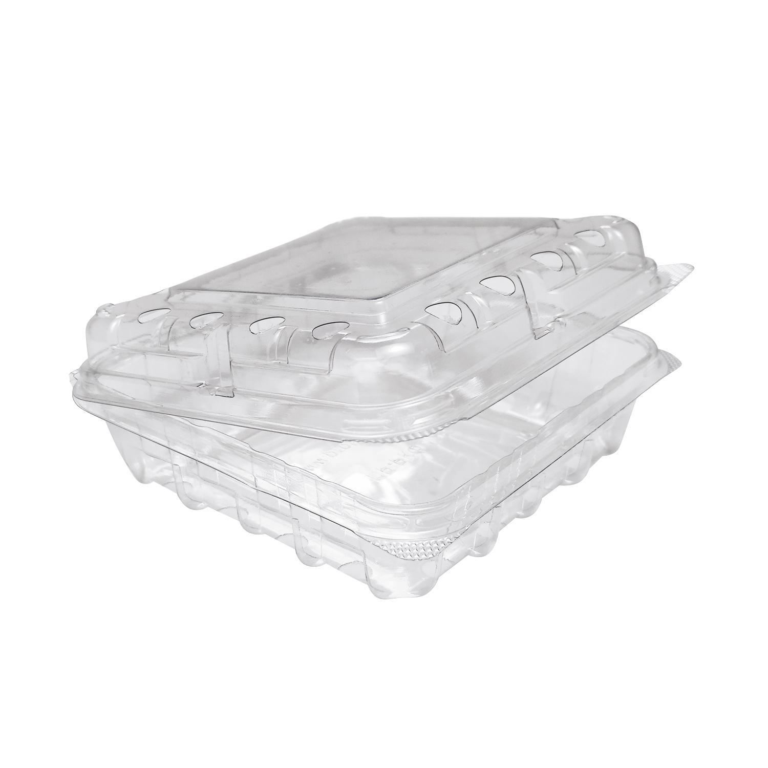 Контейнер пластиковый    125мл PET прозрачный с нераздельной крышкой перфорация 12,5х9,5х7,5см внеш 450 шт/кор ПР-РКФ-125