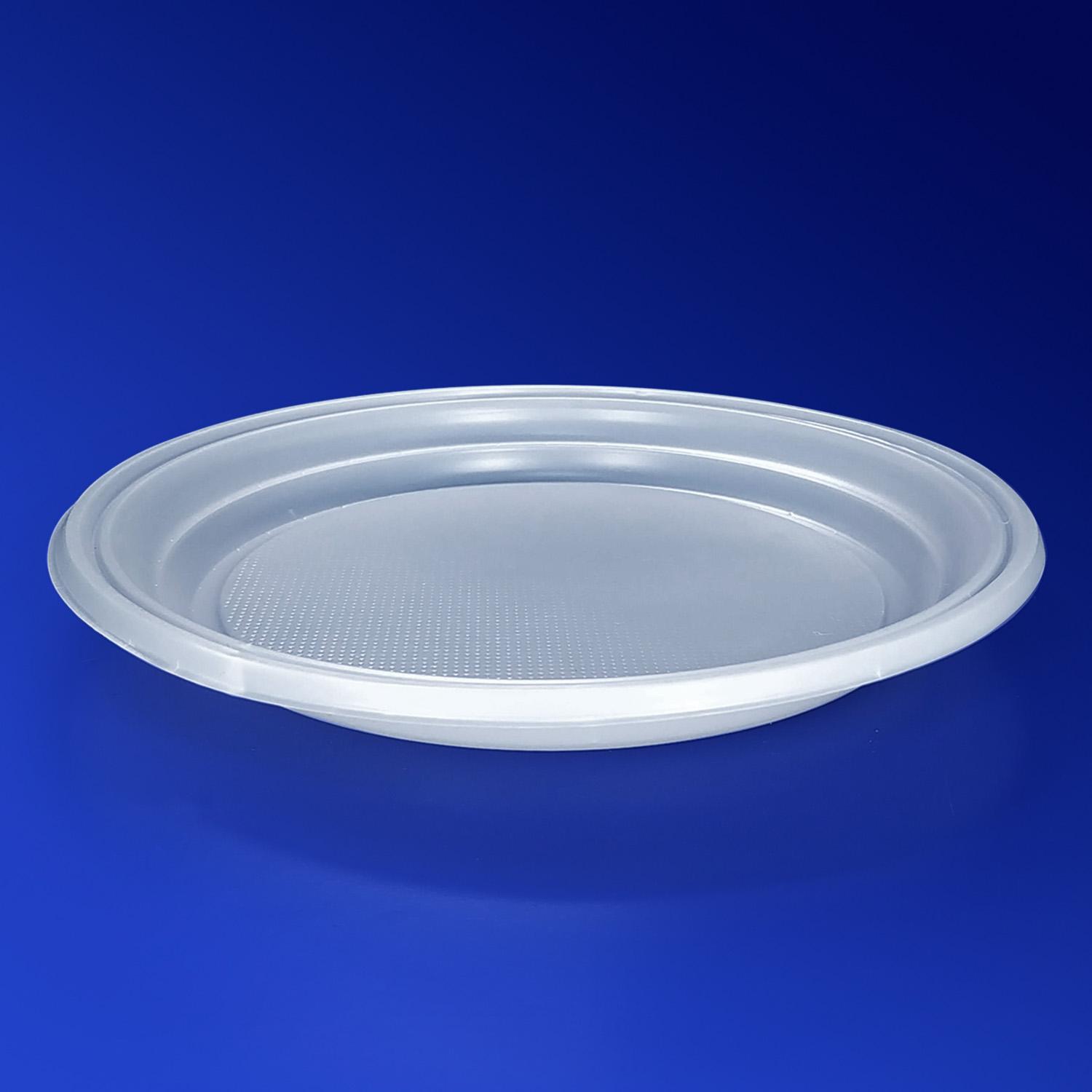 Тарелка одноразовая d20,5см PS 100шт/уп белая