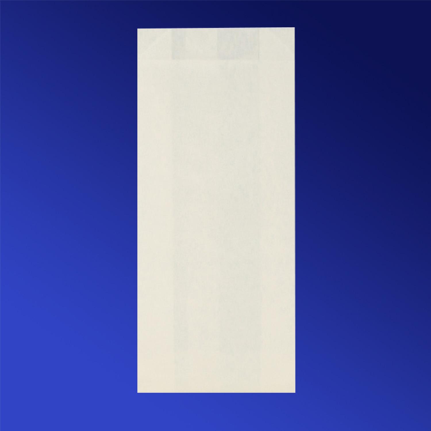 Пакет бумажный V-дно 22,0х9,0х4,0см белый для выпечки жиростойкий 35гр/м2 100шт/уп