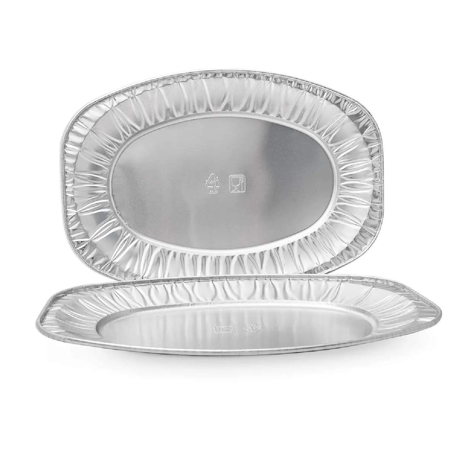 Блюдо 35х23,5см овал из фольги 25шт/уп