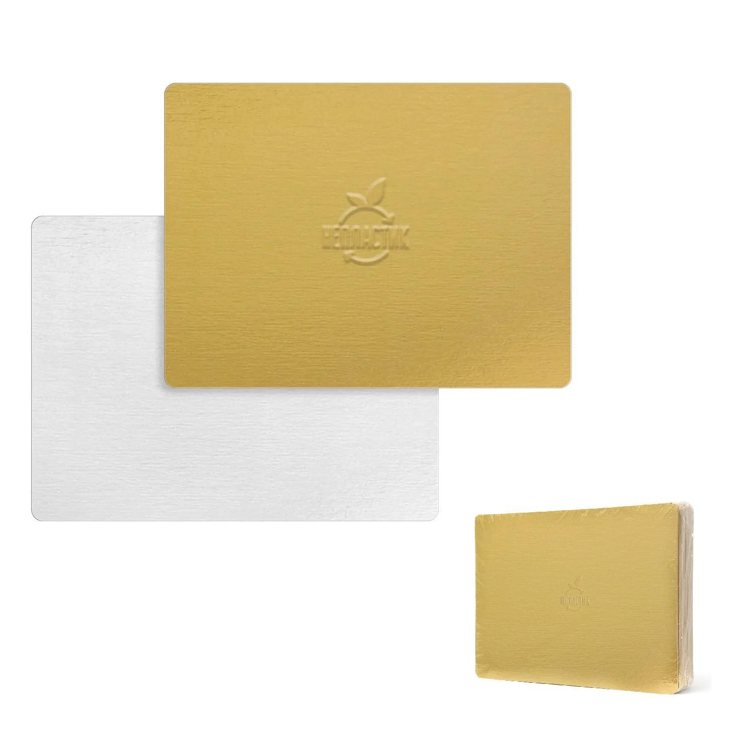 Подставка п/торт  30х40см золото/жемчуг 3,2мм 20шт/уп