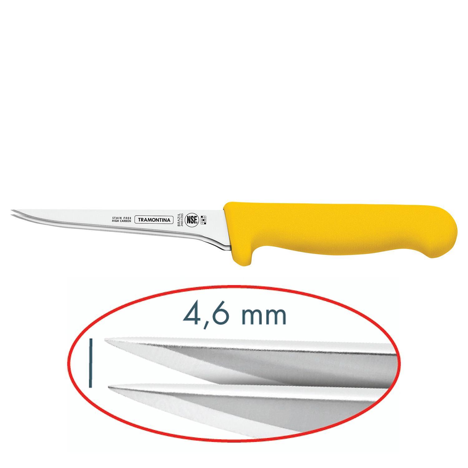 Нож Professional Master 127мм/276мм для нарезки два лезвия желтый