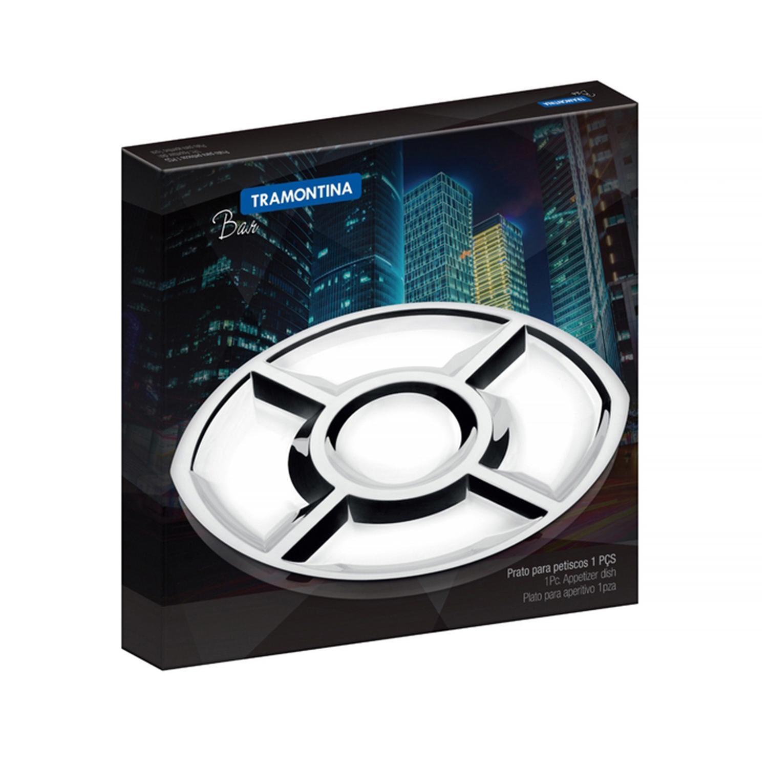 Блюдо Cosmos 37х32см пятисекционное для закусок стальное