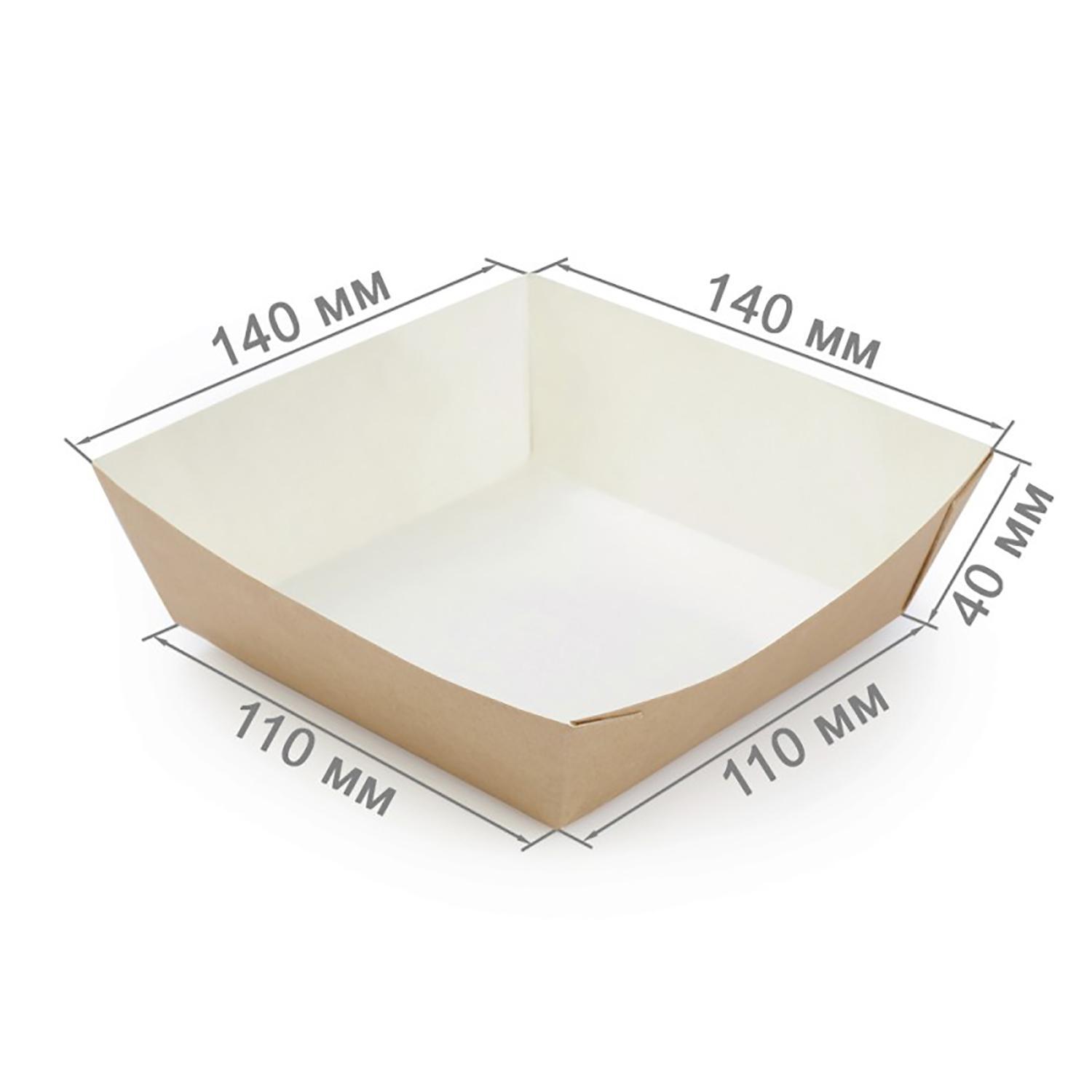 OSQ TRAY 550 Баскет 550мл крафт 11х11х4,2см