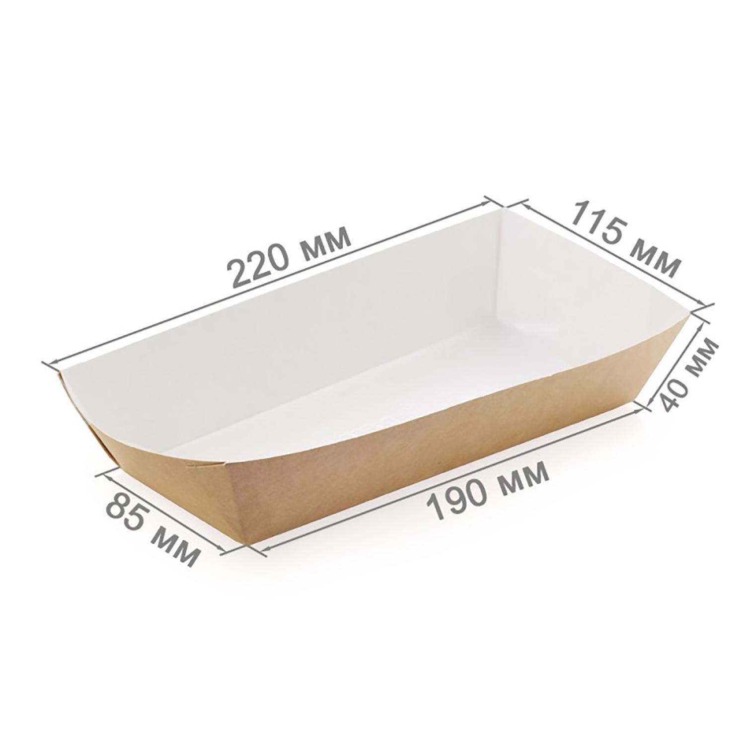 OSQ TRAY 800 Баскет 800мл крафт 22х11,5х4,5см