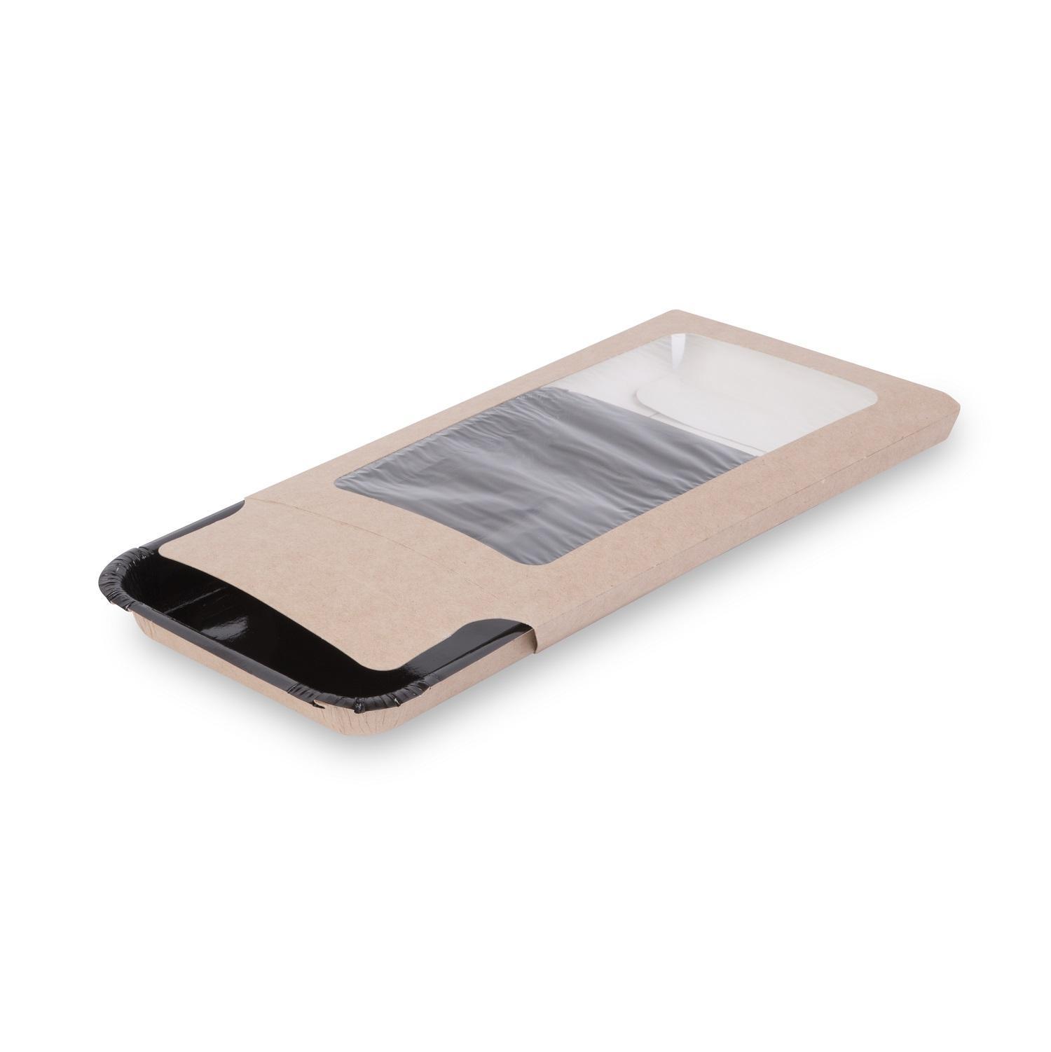 OSQ PLATTER 400 Лоток для кулинарии 500мл 11х20х2см черный