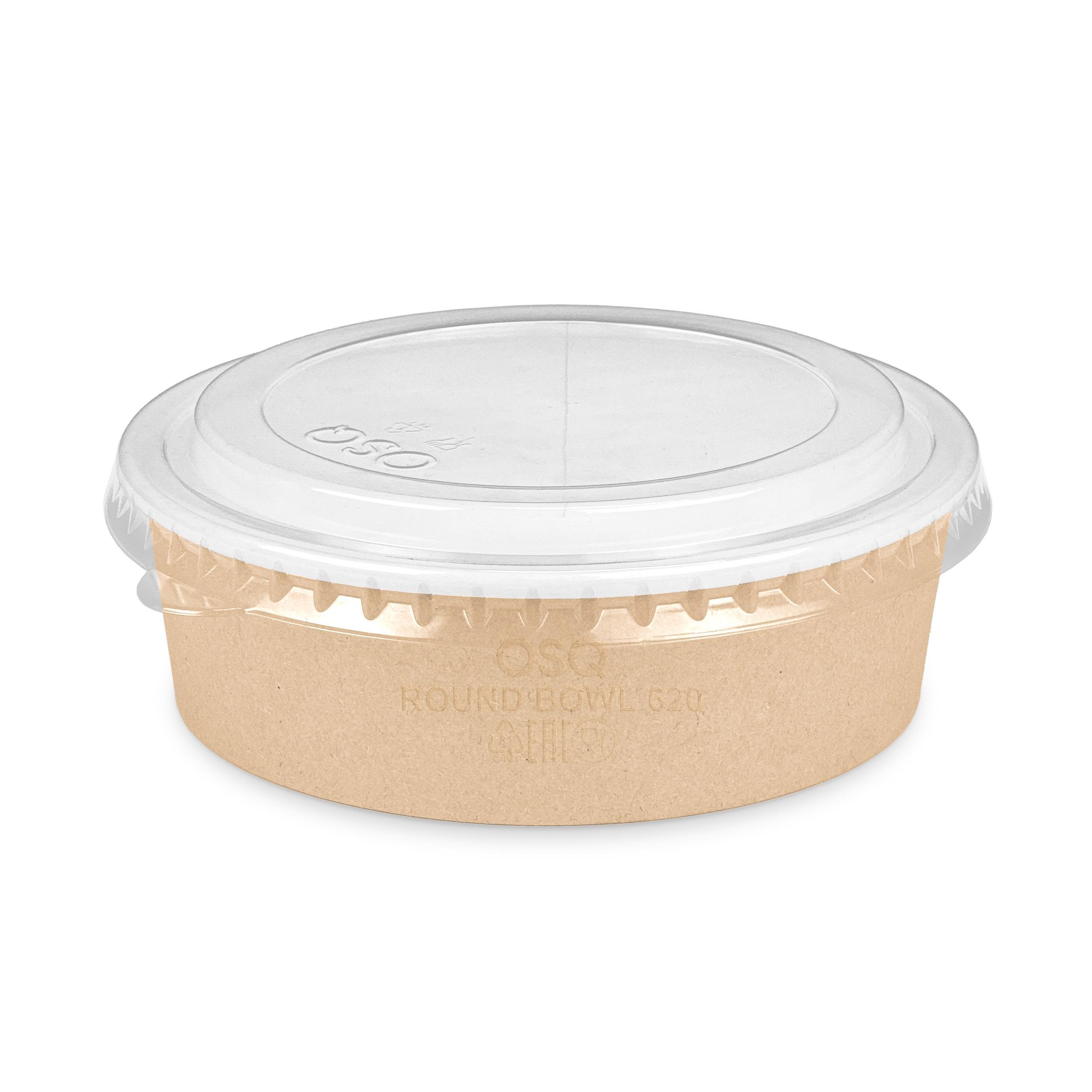 Крышка OSQ Round Bowl 750/1000 flat lid плоская ПЭТ 270шт/кор
