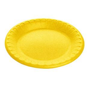 Тарелка одноразовая ВПС d17см желтая 100шт/уп TD-170 десертная