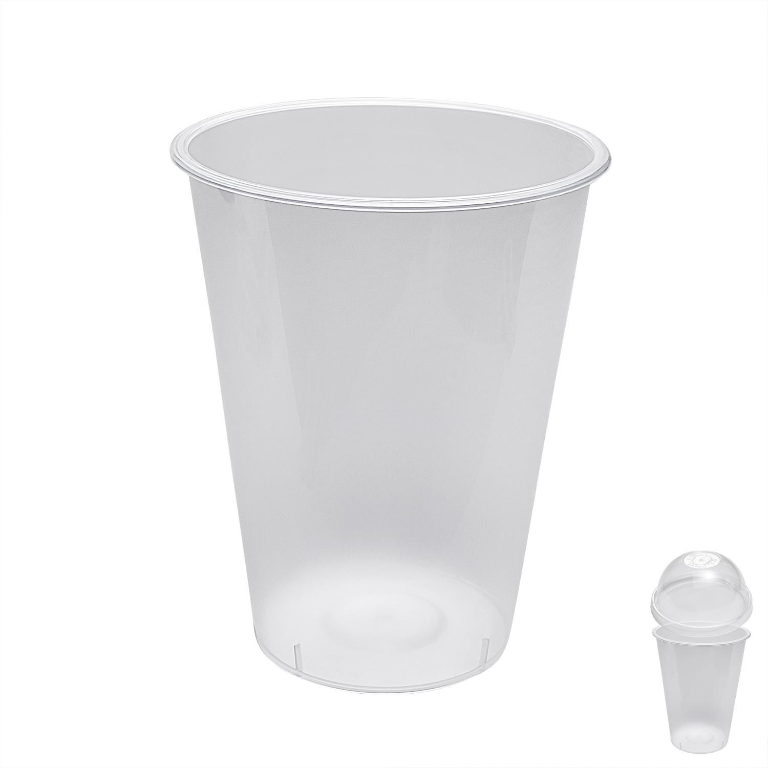 Стакан пластиковый PP 375мл прозрачный/глянцевый d9см h11,2см 25 шт/уп