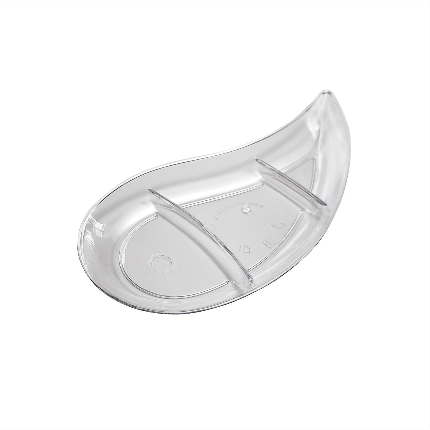 Мини-сервиз блюдце Запятая PS 12,0х6,0х1,0см 30мл 50шт/уп