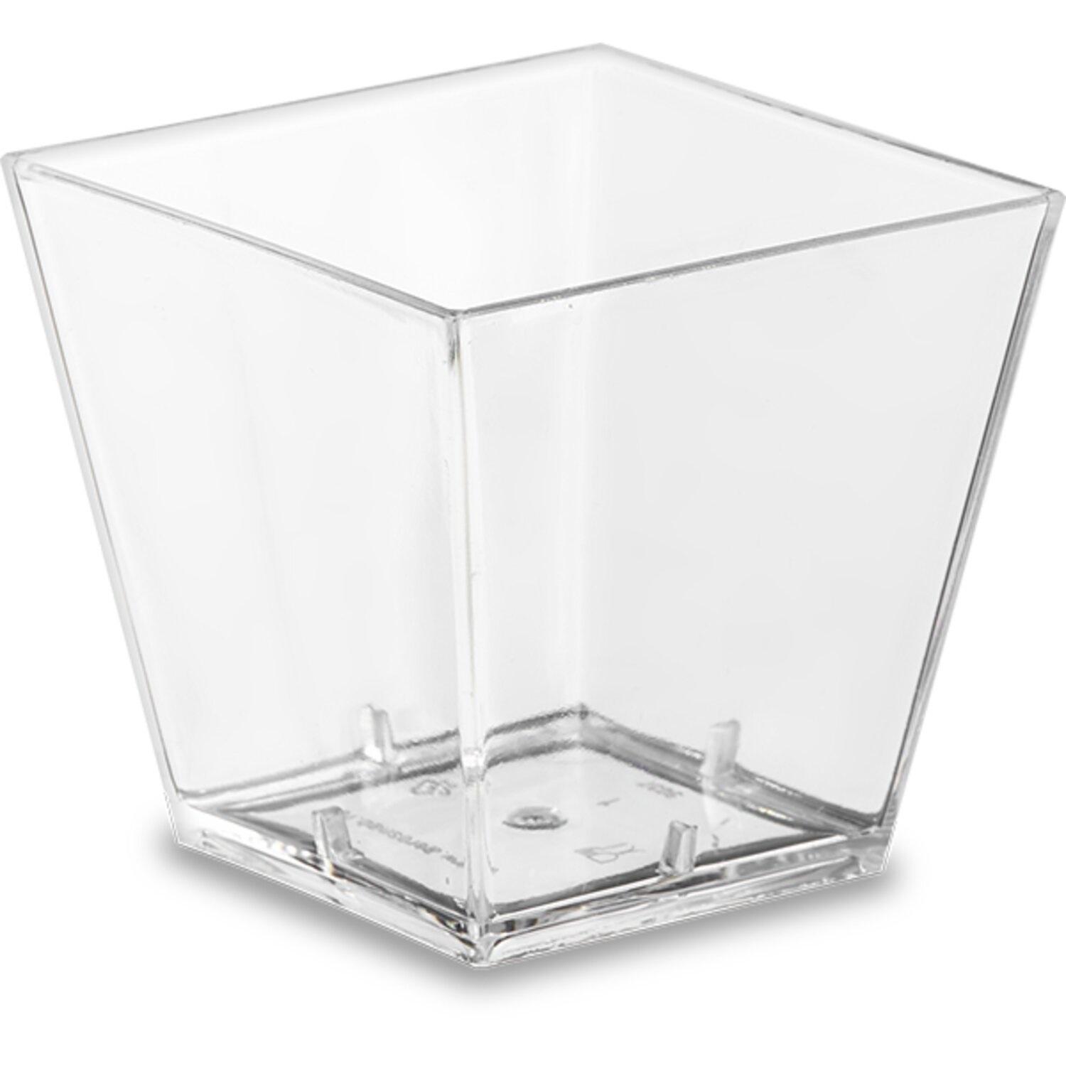 Мини-сервиз форма Квадрат PS 60мл 4,7х4,7х4,5см 20шт/уп