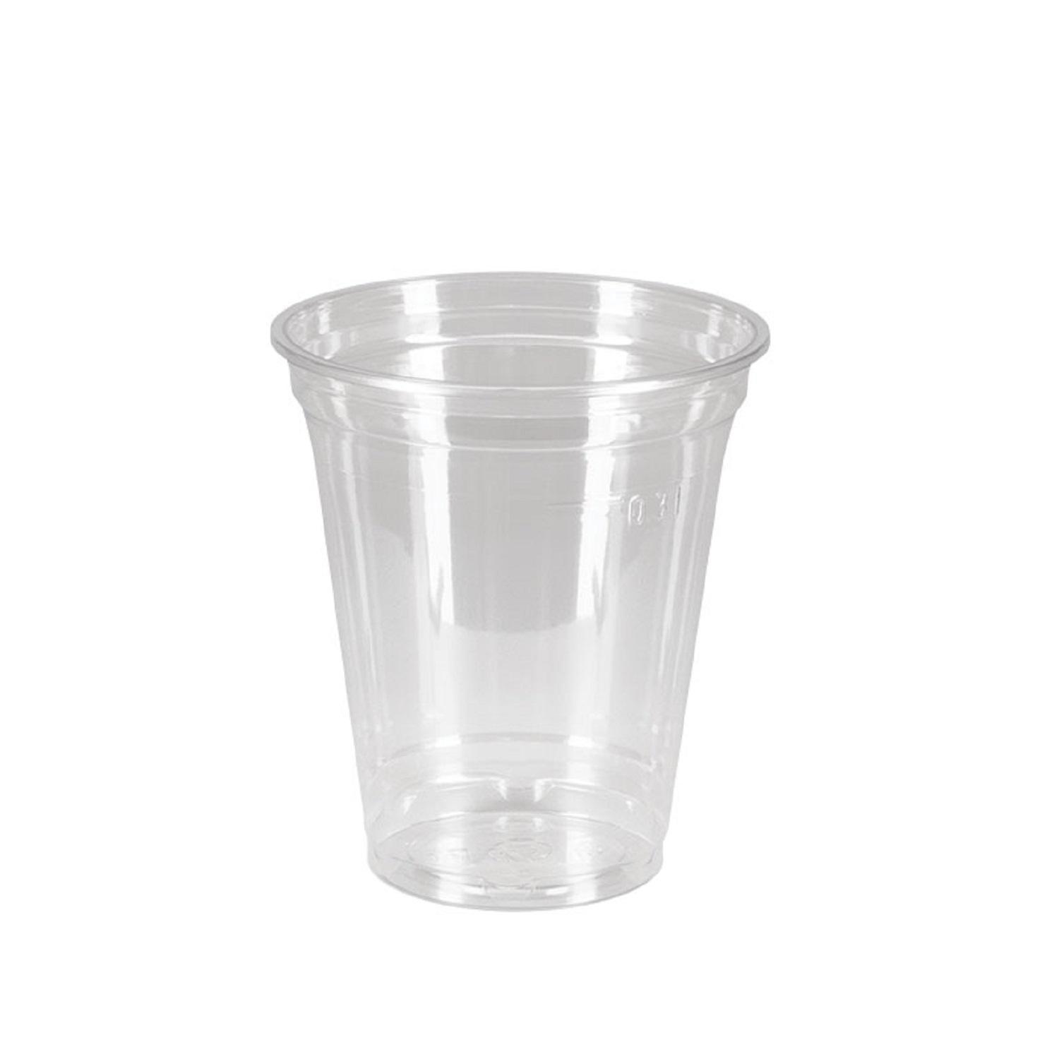 Стакан пластиковый PET 300мл прозрачный d9,5см 50 шт/уп 1000шт/кор ПолиЭр