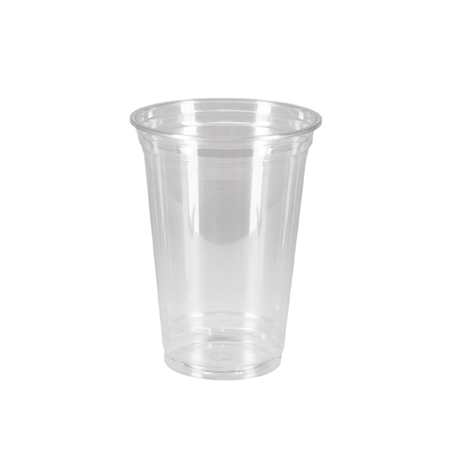 Стакан пластиковый PET 400мл прозрачный d9,5см 50 шт/уп 1000шт/кор ПолиЭр