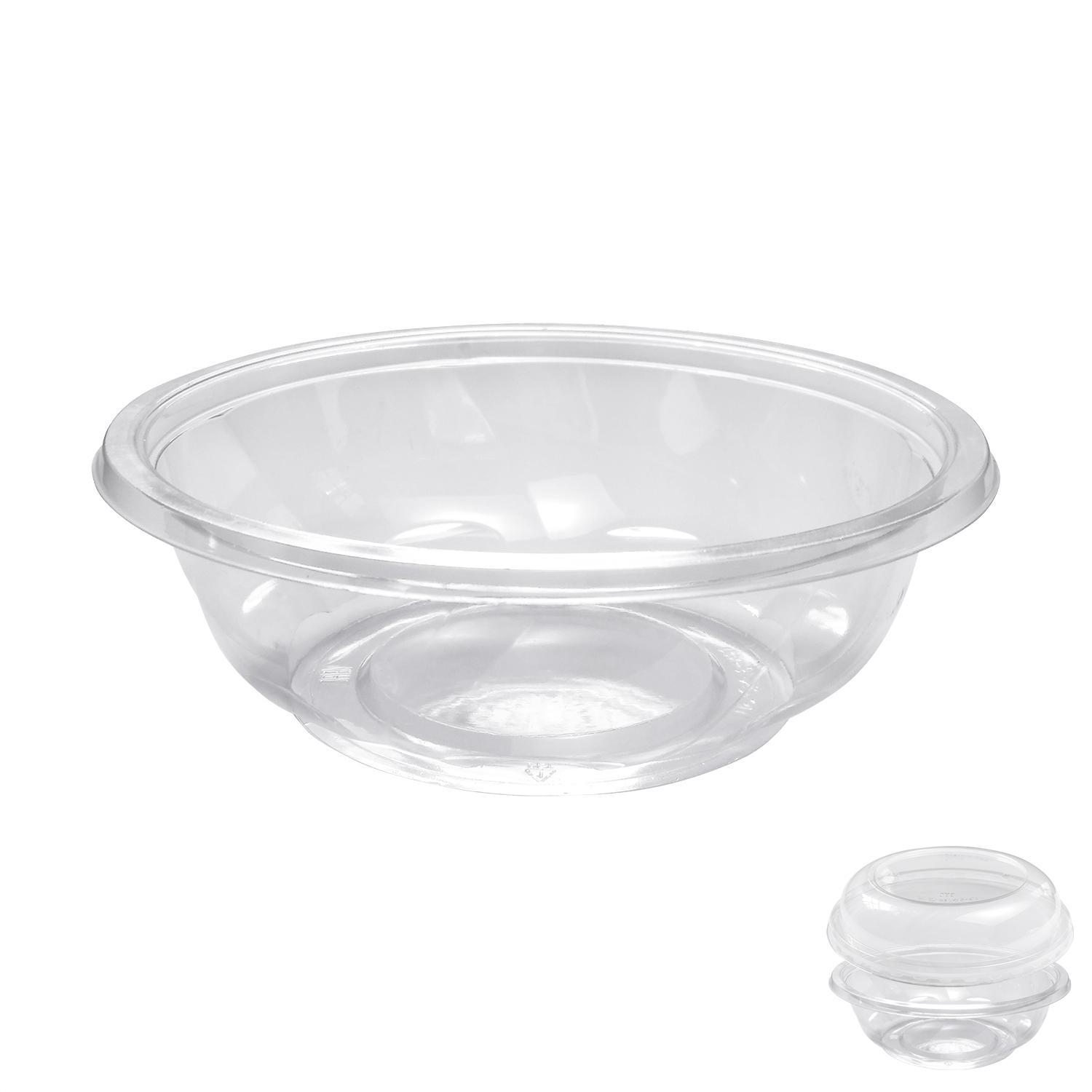 Контейнер пластиковый 1000мл PET прозрачный d19,4х 6,0см 240шт/кор