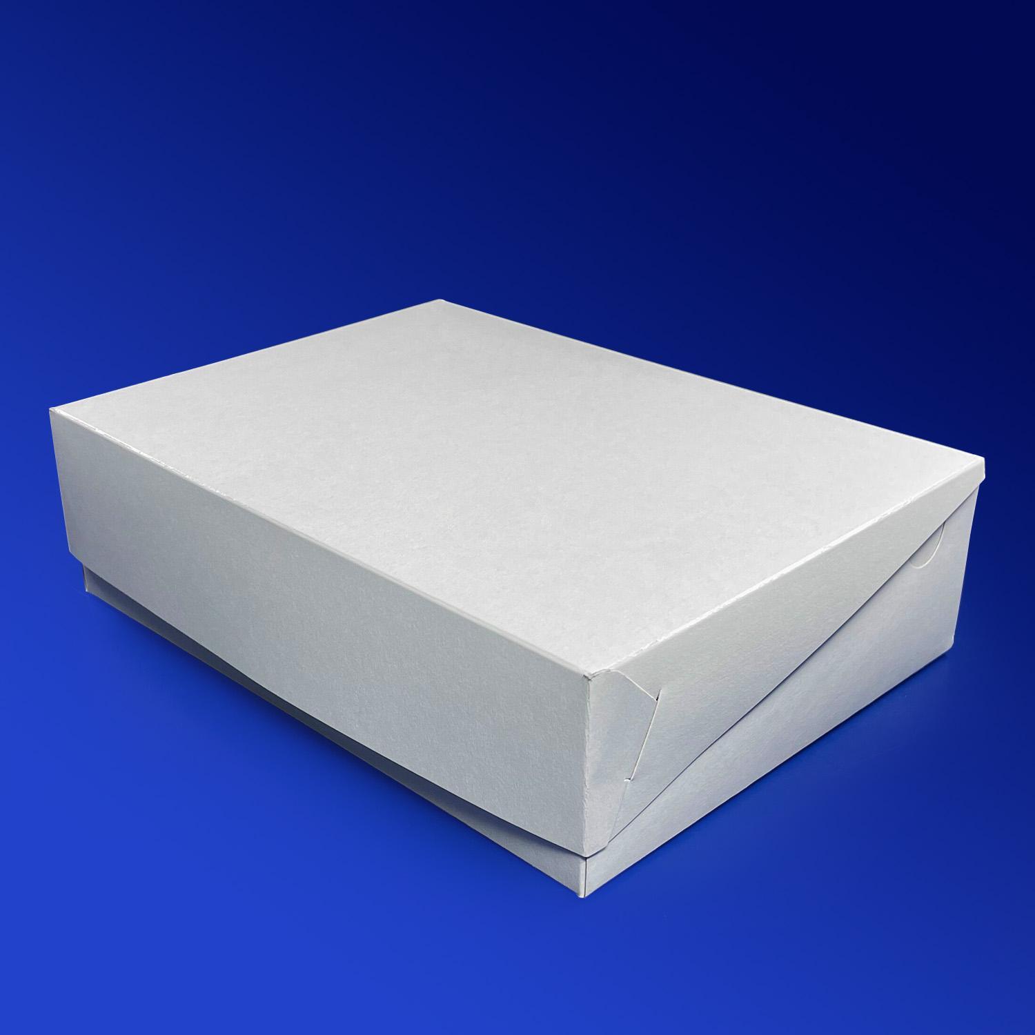 Упаковка для пирожного 22х16х6см картон белая 200шт/уп