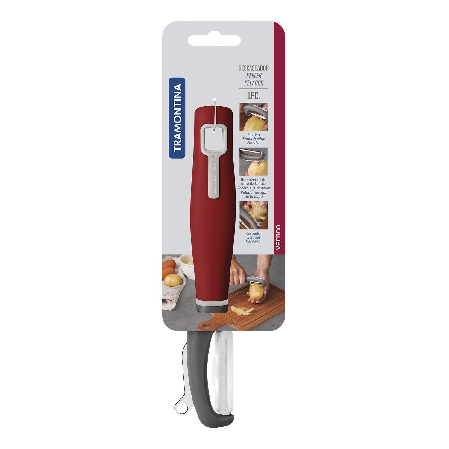 Овощечистка 20,9см Smooth Edge Verano красная