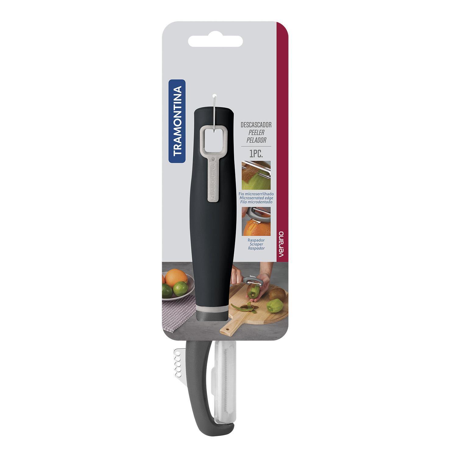 Овощечистка 20,9см Microserrated Edge Verano черная микро-зазубренное лезвие