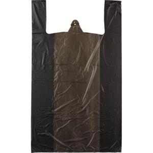 Пакет п/эт черный майка 30х50см 20мк 40шт/уп  40шт/уп