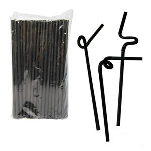 Трубочка творческая d0,6x24см черная 100шт/уп