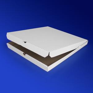 Пицца-коробка гофра 35х35х4см белая  50шт/уп