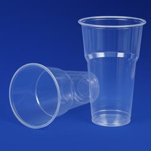Стакан пластиковый PP 500мл Пивной прозрачный d9,5см эконом 50шт/уп 1000шт/кор ПолиЭр
