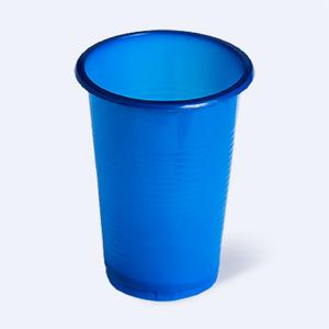 Стакан пластиковый PP 200мл синий  100шт/уп 3000шт/кор Фопос