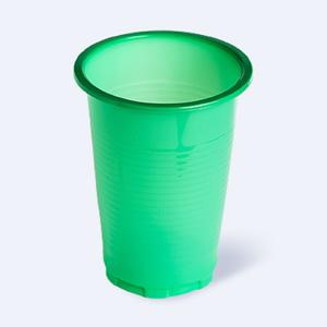 Стакан пластиковый PP 200мл зеленый 100шт/уп 3000шт/кор Фопос