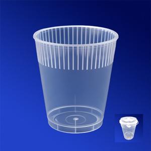 Стакан пластиковый PP 380мл прозрачный/матовый  d9см h11,0см 10 шт/уп