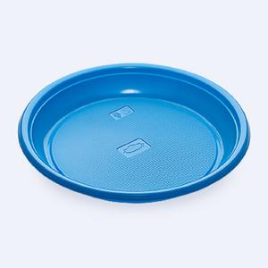 Тарелка одноразовая d16,5см PP 100шт/уп синяя