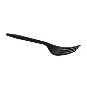 Вилка пластиковая 15,5см черная компакт  50 шт/уп  1000шт/кор