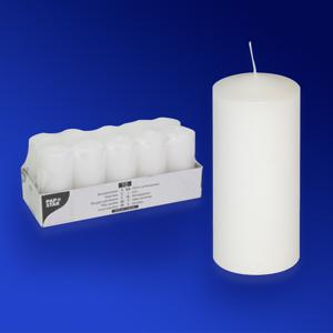 Свеча d 4,0х9,0см  пеньковая белая 10шт/уп