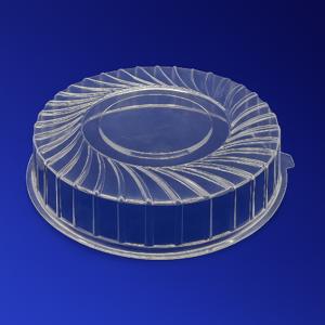 Крышка к упаковке для торта d26,6х6,0см внутр ПЭТ прозрачная  80 шт/кор