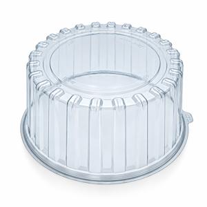 Крышка к упаковке для торта d24,0х12,0см внутр ПЭТ прозрачная Рифленая Upax-Unity ТК 240 ВР 150 шт/кор купить в Алматы оптом