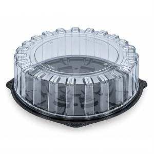 Крышка к упаковке для торта d24,0х9,0см внутр ПЭТ прозрачная Рифленая Upax-Unity ТК 240 НР 150 шт/кор купить в Алматы оптом