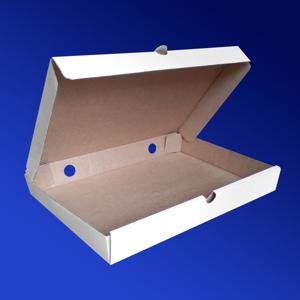 Пицца-коробка гофра 35х24х5см белая 50шт/уп