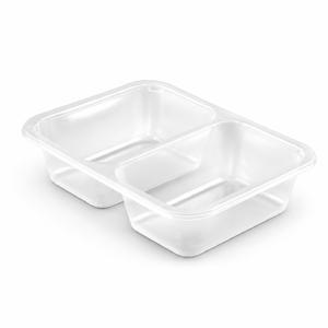 Лоток под запайку 18,7х13,7х4,5см C2 (50/50) 320/320 мл PP HOT прозрачный  460шт купить в Алматы оптом