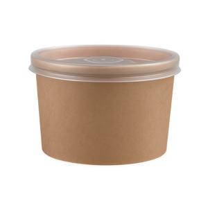 Креманка бумажная 230мл крафт для холодного/горячего d90мм h64мм