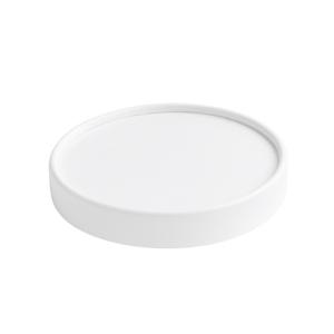 Крышка к креманке бумажная белая  d90мм