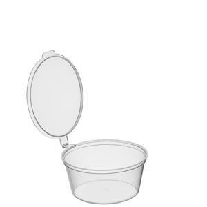 Соусничка  30мл круглая  d5,0х3,0см с крышкой PP  80шт/уп 1920шт/кор ВЗЛП