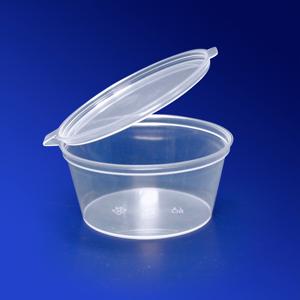 Соусничка  50мл круглая  d6,2х3,0см с крышкой PP  80шт/уп 1200шт/кор ВЗЛП  арт.1242