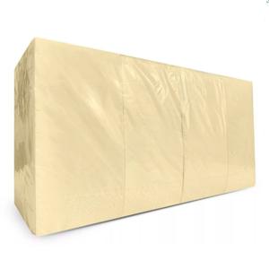 Салфетки  кремовые шампань 33х33см 2 сл сложение 1/8 180 шт/уп