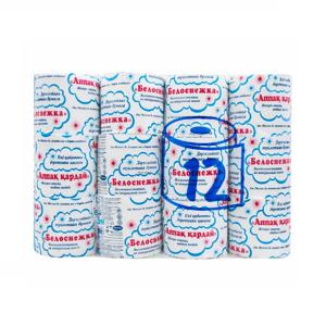 Бумага туалетная 2сл Белоснежка 25м х9см 12рл/уп