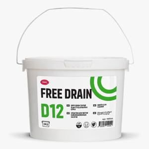 Порошок концентрированный для чистки канализационных засоров 3 кг  FREE DRAIN
