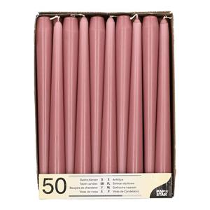 Свеча Античная d2х25см темно-розовый 50шт/уп