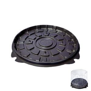 Дно к упаковке для торта d24,5см внешн PS коричневое 160 штук в коробке Т-218/11ДШ