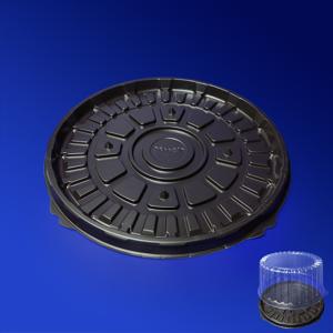 Дно к упаковке для торта d26,6см внешн PS коричневое  100 штук в коробке Т-235/3ДШ