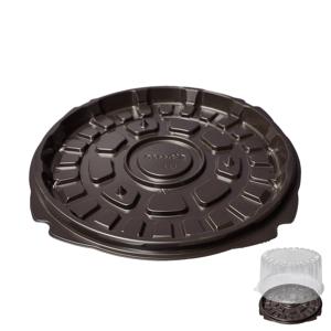 Дно к упаковке для торта d19,7см внешн PS коричневое  400 штук в коробке Т-165/2ДШ